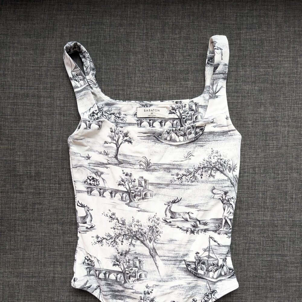 Aritzia Babaton Contour Squareneck Tank Bodysuit